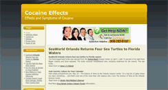 Desktop Screenshot of cocaine--effects.com