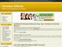 Tablet Screenshot of cocaine--effects.com